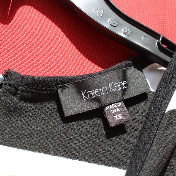 Stripped black and white Karen Kane dress - Picture 3 of 3